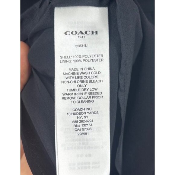 Coach Black Button Up Flare Shirt Dress 0 - Picture 5 of 5